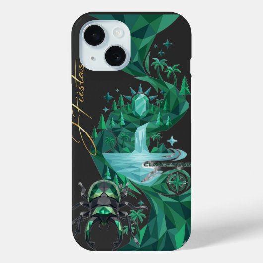 “Emerald Island Beetle – Nature Art  Case-Mate iPhone Case (Achterkant)