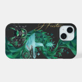 “Emerald Island Beetle – Nature Art iPhone 15 Case (Achterkant horizontaal)