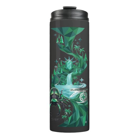 “Emerald Island Beetle – Nature Art Thermosbeker (Voorkant)