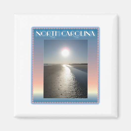 Emerald Isle Beach, NC bij zonsondergang Magneet (Voorkant)