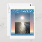 Emerald Isle Beach, NC op Sunset Briefkaart (Voorkant / Achterkant)