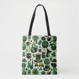 Emerald Isle Charm: Naadloze St. Patrick's Day Pat Tote Bag