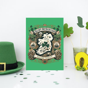 "Emerald Isle Explorer" - een  cartografie Feestdagenkaart