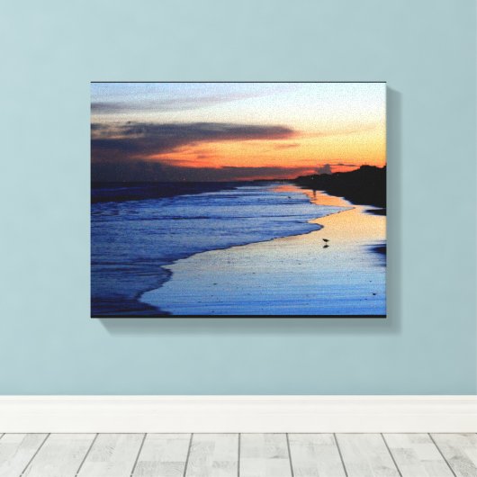 Emerald Isle, NC Canvas Afdruk (Insitu (Houten vloer))