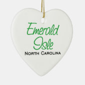 Emerald Isle, NC Keramisch Ornament (Rechts)