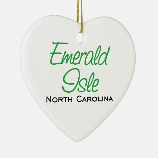 Emerald Isle, NC Keramisch Ornament (Rechts)