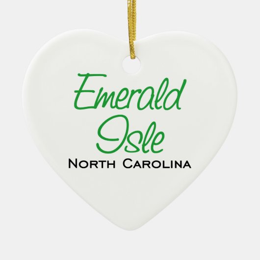 Emerald Isle, NC Keramisch Ornament (Voorkant)