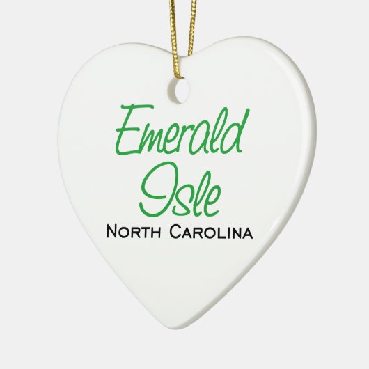 Emerald Isle, NC Keramisch Ornament (Links)