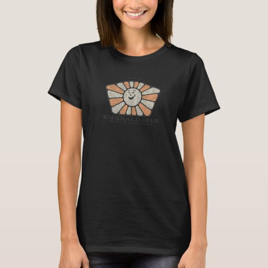 Emerald Isle NC Summertime Smiling Sunshine T-shirt (Voorkant)