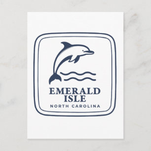 Emerald Isle North Carolina Dolfijn Kuststrand Briefkaart