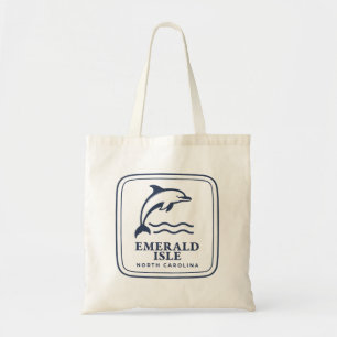 Emerald Isle North Carolina Dolfijn Kuststrand Tote Bag