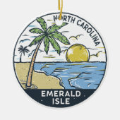 Emerald Isle North Carolina  Keramisch Ornament (Voorkant)