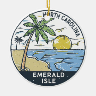 Emerald Isle North Carolina  Keramisch Ornament