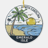 Emerald Isle North Carolina  Keramisch Ornament (Achterkant)