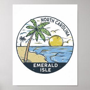 Emerald Isle North Carolina  Poster