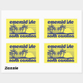 Emerald Isle, North Carolina Rechthoekige Sticker (Vel)