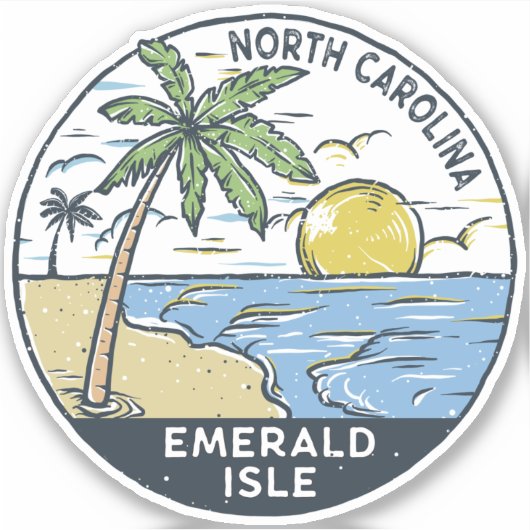 Emerald Isle North Carolina  Sticker (Voorkant)