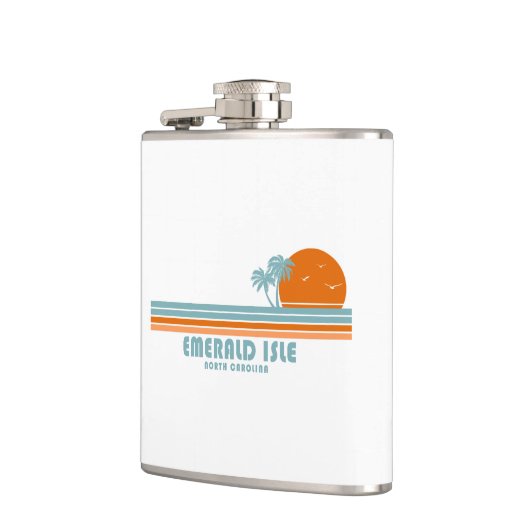 Emerald Isle North Carolina Sun Palm Trees Heupfles (Links)