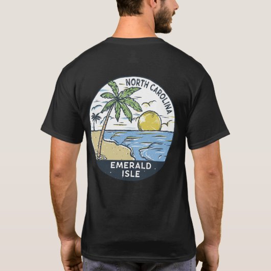 Emerald Isle North Carolina  T-shirt (Achterkant)