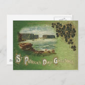 Emerald Isle Shamrock St Patrick's Day Briefkaart (Voorkant / Achterkant)