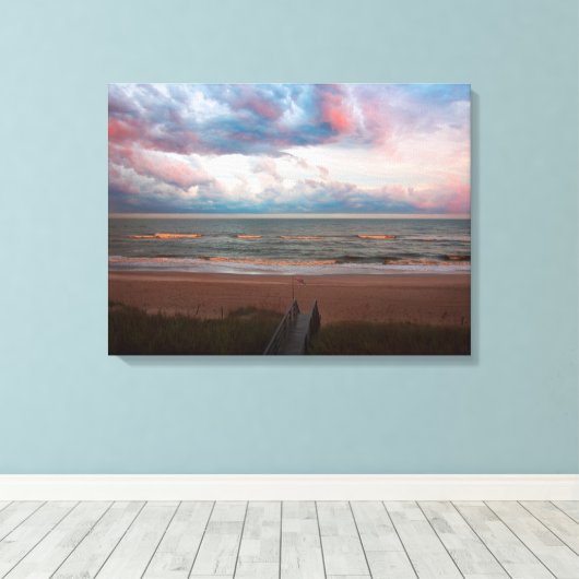 Emerald Isle Sunset Canvas Afdruk (Insitu (Houten vloer))
