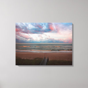 Emerald Isle Sunset Canvas Afdruk