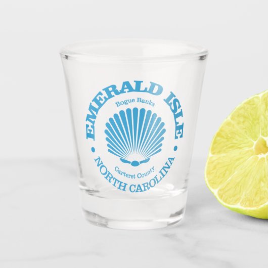 Emerald Isle (zeeschelp) Shot Glas (Voorkant)