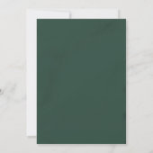 Emerald & Ivory Botanische Elegantie Trouwkaart Kaart (Achterkant)