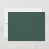 Emerald & Ivory Botanische Elegantie Trouwkaart RSVP Kaartje (Achterkant)