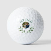 Emerald Ivy Vaderdag Aangepaste Foto Golfballen (Voorkant)