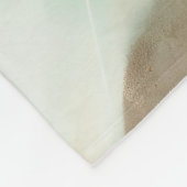 Emerald Jade Green en Gold Abstracte kunst Fleece Deken (Hoek)