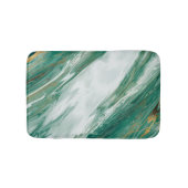 Emerald Jade Green Gold geaccentreerd gekleurde ma Badmat (Voorkant)