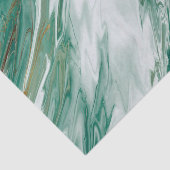 Emerald Jade Green Gold geaccentreerd gekleurde ma Tissuepapier (Detail)