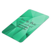 Emerald Jewel Tones Save the Date Flexi Magnet Magneet (Linkerzijde)