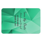 Emerald Jewel Tones Save the Date Flexi Magnet Magneet (Horizontaal)