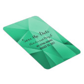 Emerald Jewel Tones Save the Date Flexi Magnet Magneet (Rechterzijde)