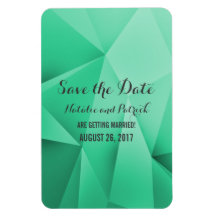 Emerald Jewel Tones Save the Date Flexi Magnet