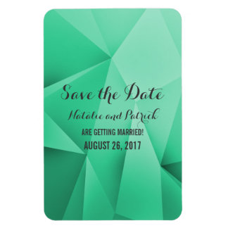 Emerald Jewel Tones Save the Date Flexi Magnet Magneet