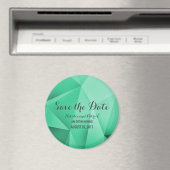 Emerald Jewel Tones Save the Date Magnet (Insitu (Vaatwasser))