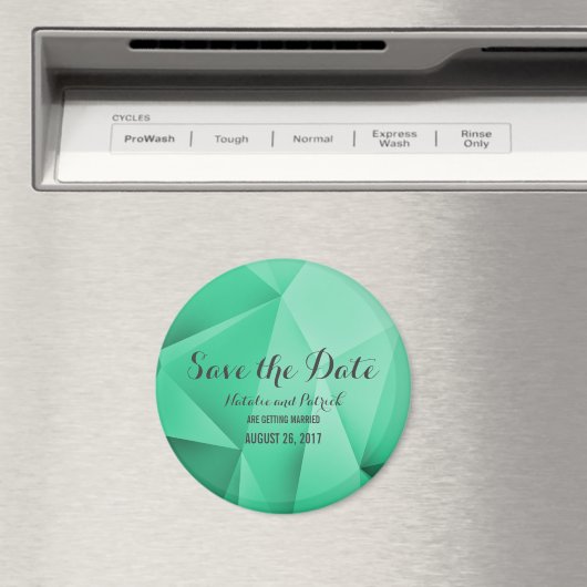 Emerald Jewel Tones Save the Date Magnet (Insitu (Vaatwasser))