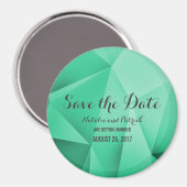 Emerald Jewel Tones Save the Date Magnet (Voorkant / Achterkant)