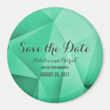 Emerald Jewel Tones Save the Date Magnet