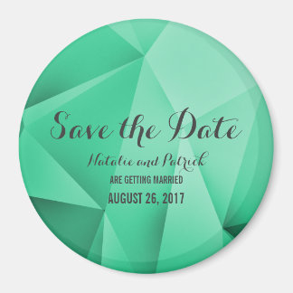 Emerald Jewel Tones Save the Date Magnet