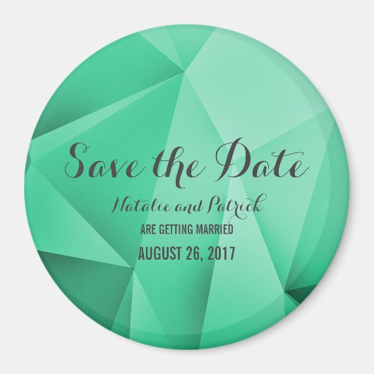 Emerald Jewel Tones Save the Date Magnet (Voorkant)