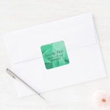 Emerald Jewel Tones Save the Date Stickers