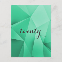 Emerald Jewel Tones Table Number Briefkaart