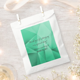 Emerald Jewel Tones Wedding Favor Bags Bedankzakje