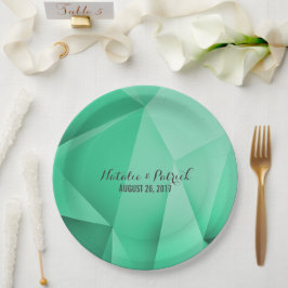 Emerald Jewel Tones Wedding Paper Borden Papieren Bordje