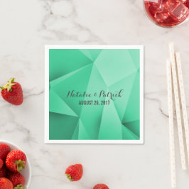 Emerald Jewel Tones Wedding Paper Napkins Servetten