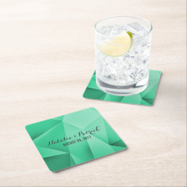 Emerald Jewel Tones Wedding Paper Onderzetters
